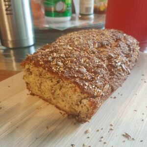 Pan de harina de coco y lino dorado