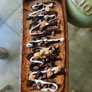 Budin ingles (almendras, nueces y arandanos secos)